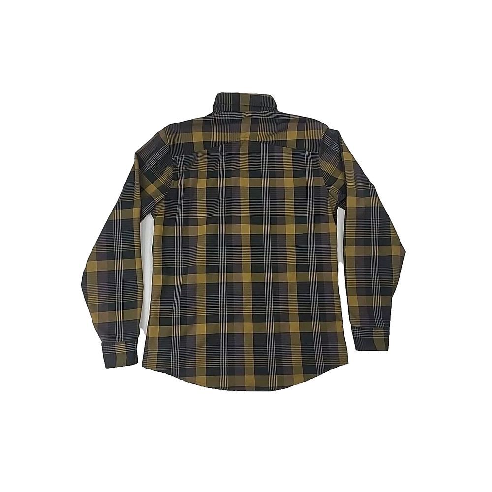 Flylow Handlebar Tech Flannel Men's Small Plaid Snap Button Shirt - Picture 2 of 8